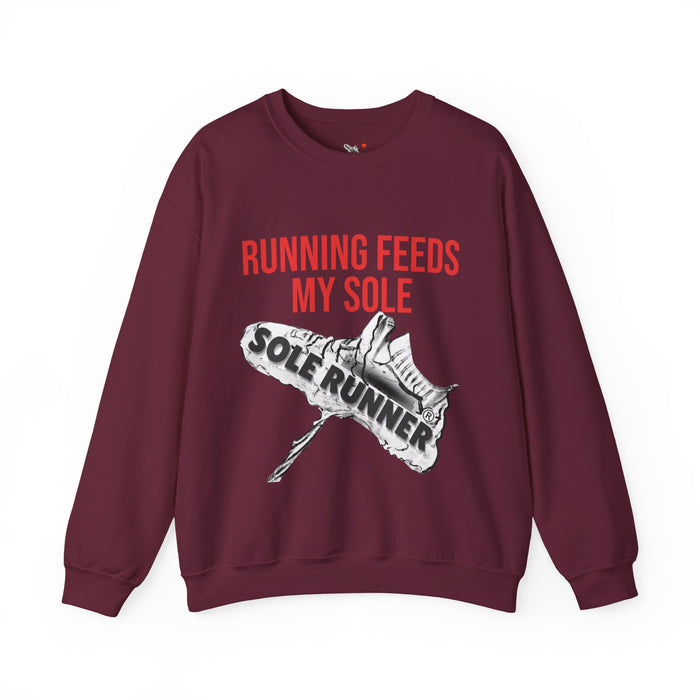 Running Feeds My Sole: Unisex Heavy Blend™ Crewneck Sweatshirt