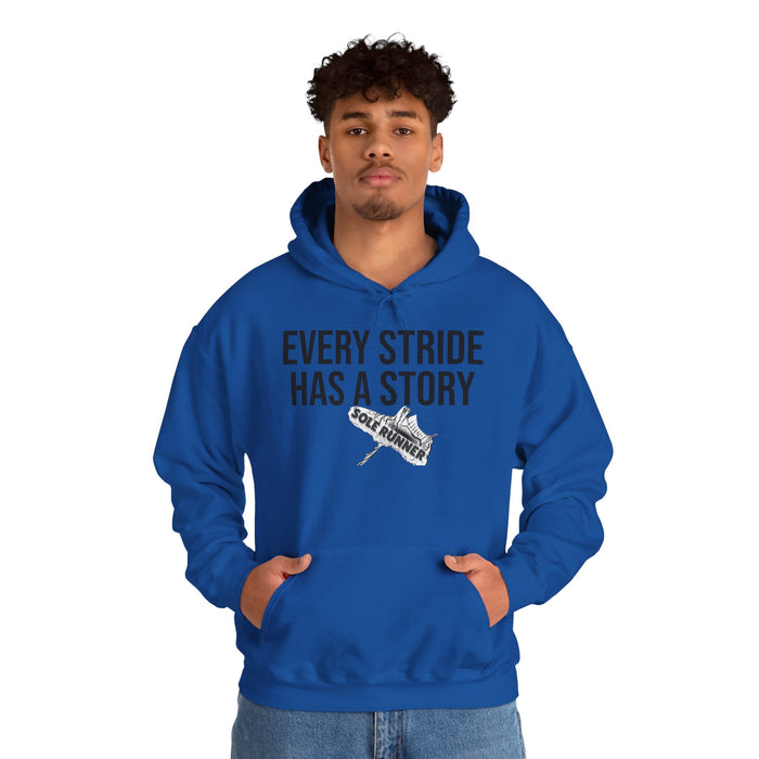 Every Stride Has A Story: Unisex Heavy Blend™ Hooded Sweatshirt
