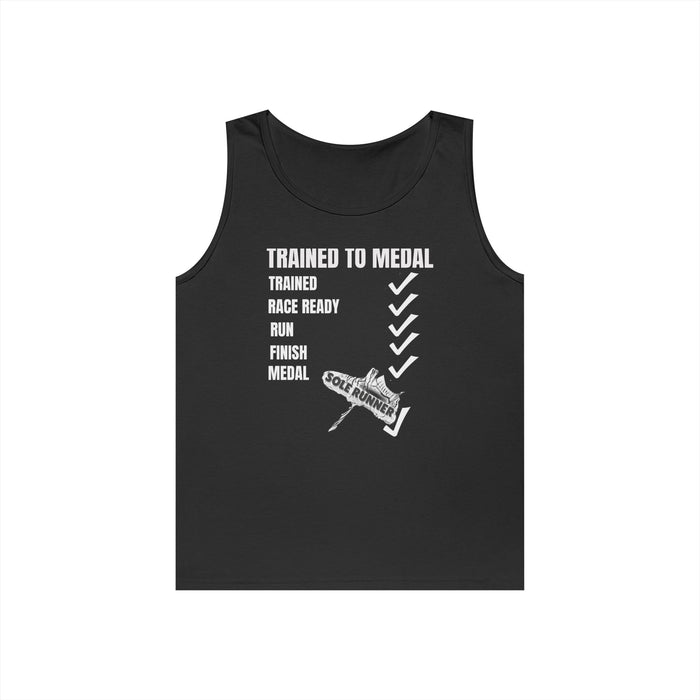 Trained To Medal: Unisex Heavy Cotton Tank Top