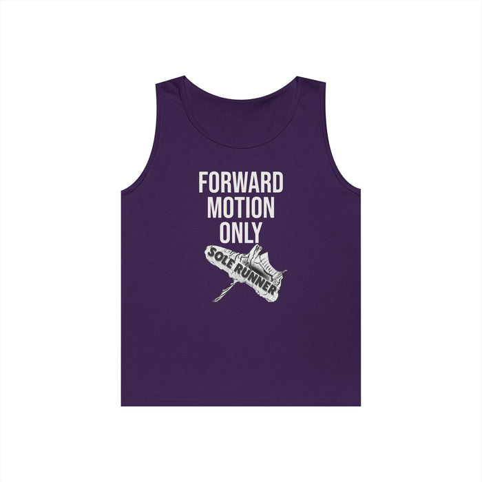 Forward Motion Only: Unisex Heavy Cotton Tank Top