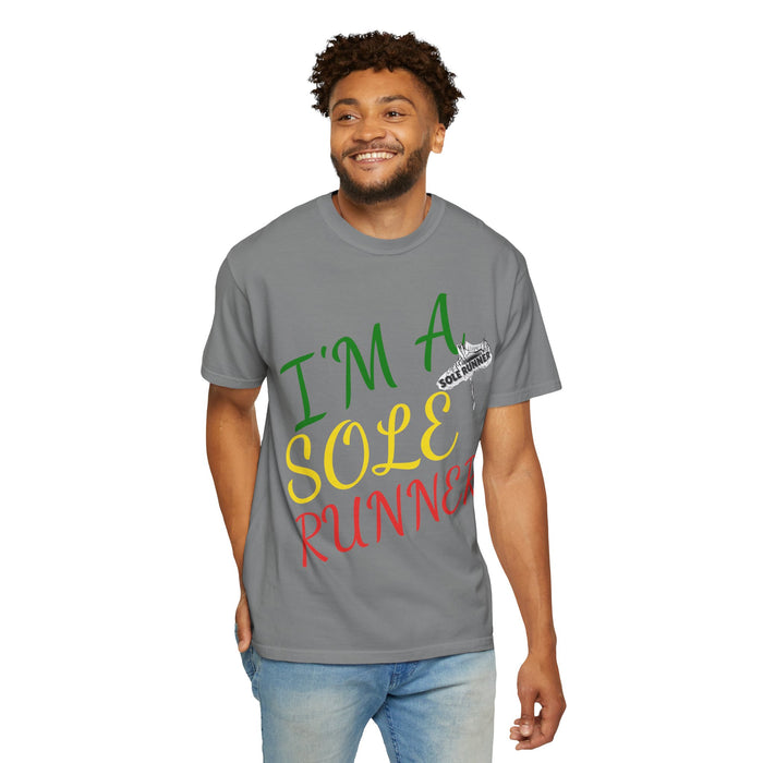 I'm Sole Runner®-Rasta Colors: Unisex Garment-Dyed T-shirt