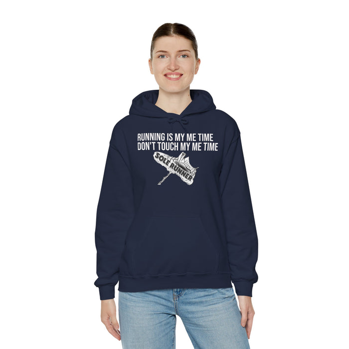 Running Is My Me Time. Don't Touch My Me Time: Unisex Heavy Blend™ Hooded Sweatshirt