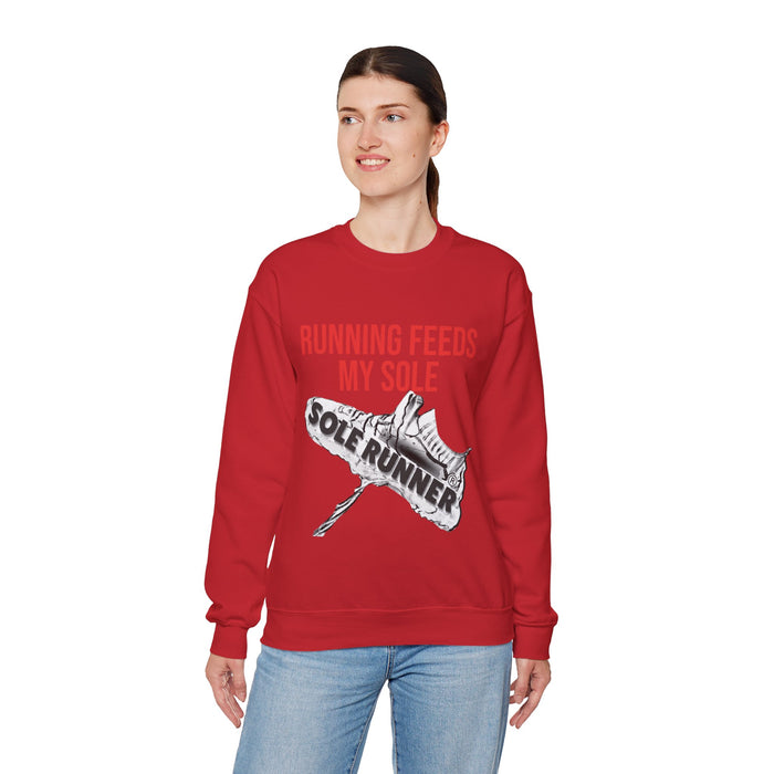 Running Feeds My Sole: Unisex Heavy Blend™ Crewneck Sweatshirt