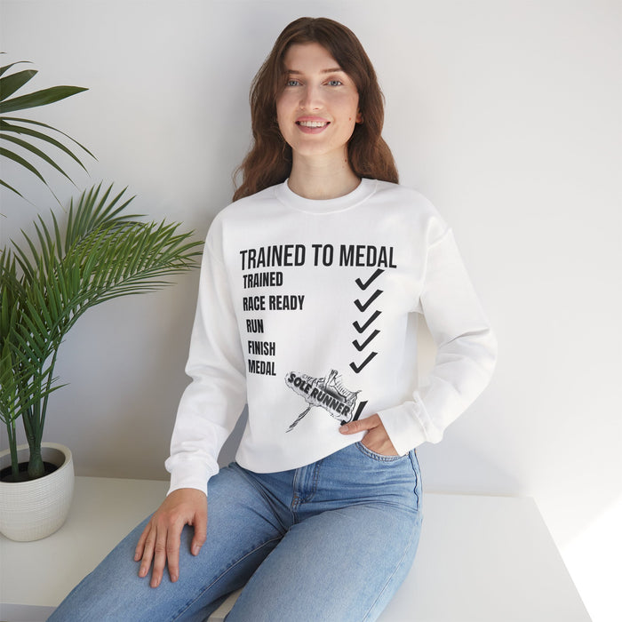 Trained To Medal: Unisex Heavy Blend™ Crewneck Sweatshirt