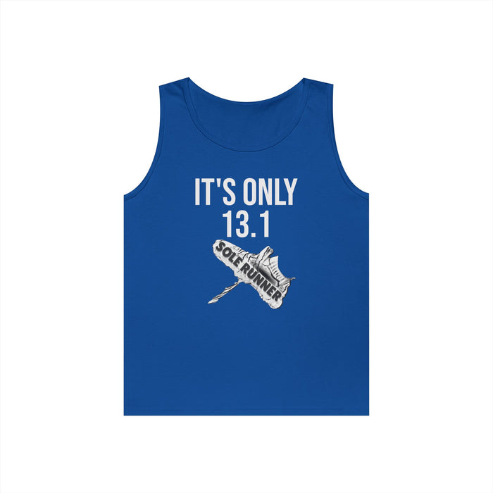 It's Only 13.1: Unisex Heavy Cotton Tank Top