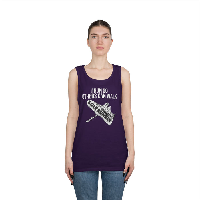 I Run So Others Can Walk: Unisex Heavy Cotton Tank Top