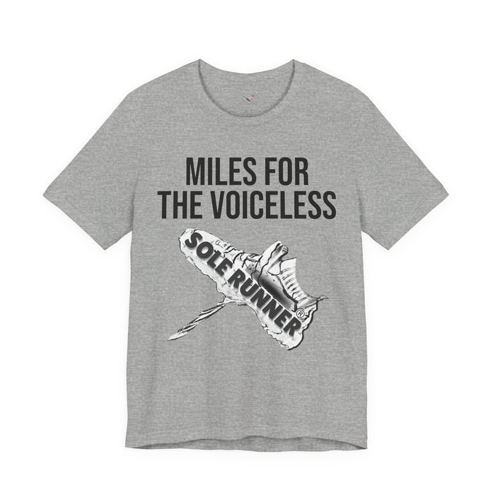 Miles For The Voiceless: Unisex Jersey Short Sleeve Tee