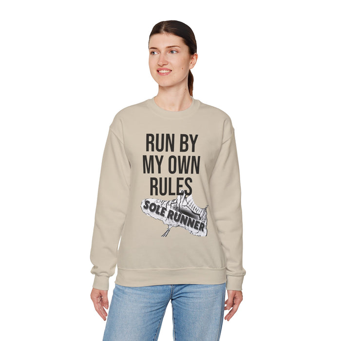 Run By My Own Rules: Unisex Heavy Blend™ Crewneck Sweatshirt