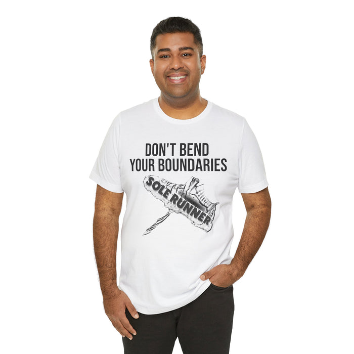 Don't Bend Your Boundaries: Unisex Jersey Short Sleeve Tee