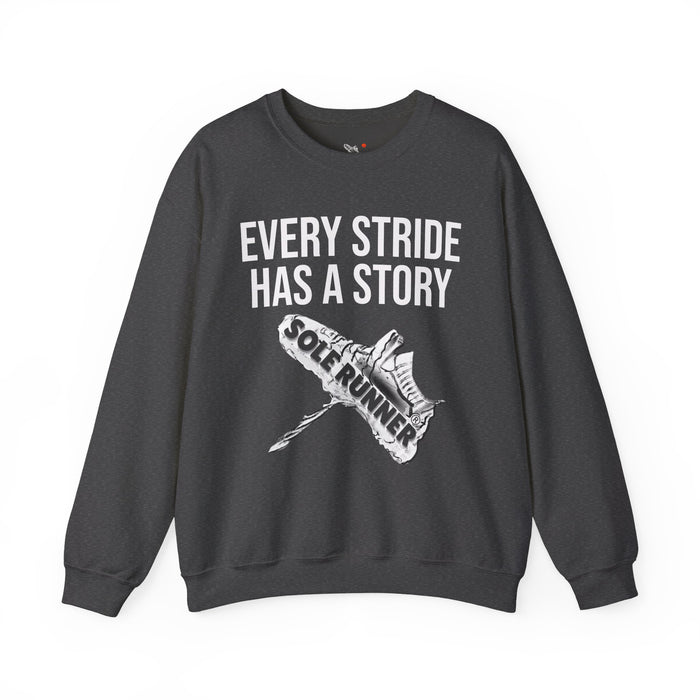Every Stride Has A Story: Unisex Heavy Blend™ Crewneck Sweatshirt