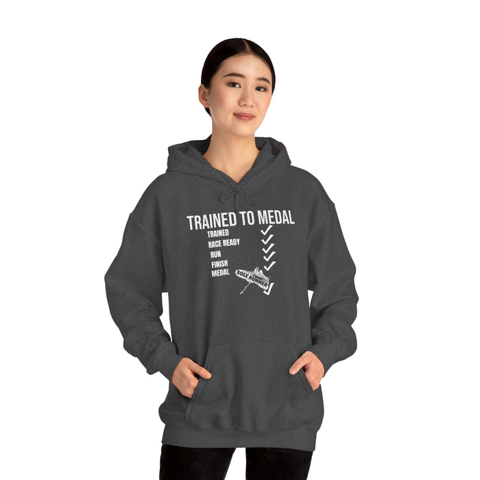 Trained To Medal: Unisex Heavy Blend™ Hooded Sweatshirt