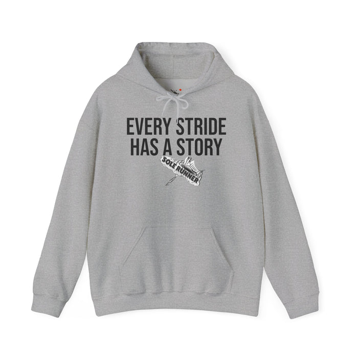 Every Stride Has A Story: Unisex Heavy Blend™ Hooded Sweatshirt