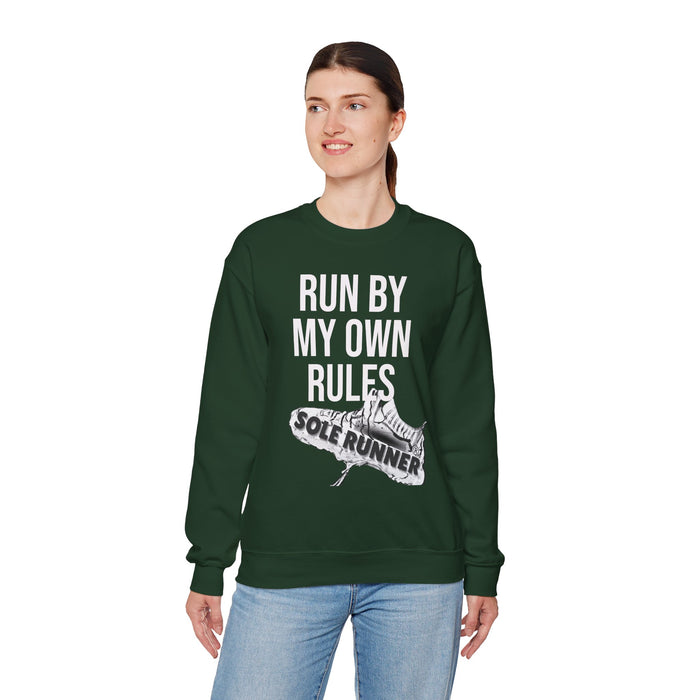 Run By My Own Rules: Unisex Heavy Blend™ Crewneck Sweatshirt