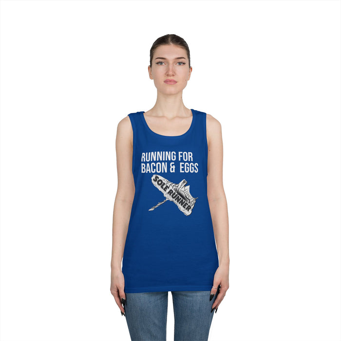 Running For Bacon & Eggs: Unisex Heavy Cotton Tank Top