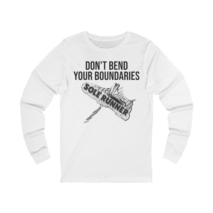 Don't Bend Your Boundaries: Unisex Jersey Long Sleeve Tee