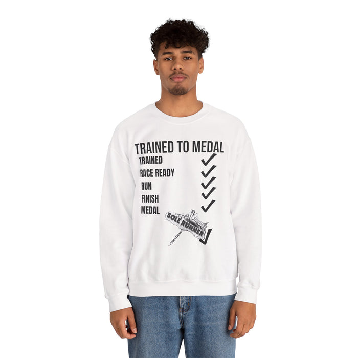 Trained To Medal: Unisex Heavy Blend™ Crewneck Sweatshirt