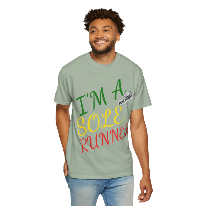 I'm Sole Runner®-Rasta Colors: Unisex Garment-Dyed T-shirt