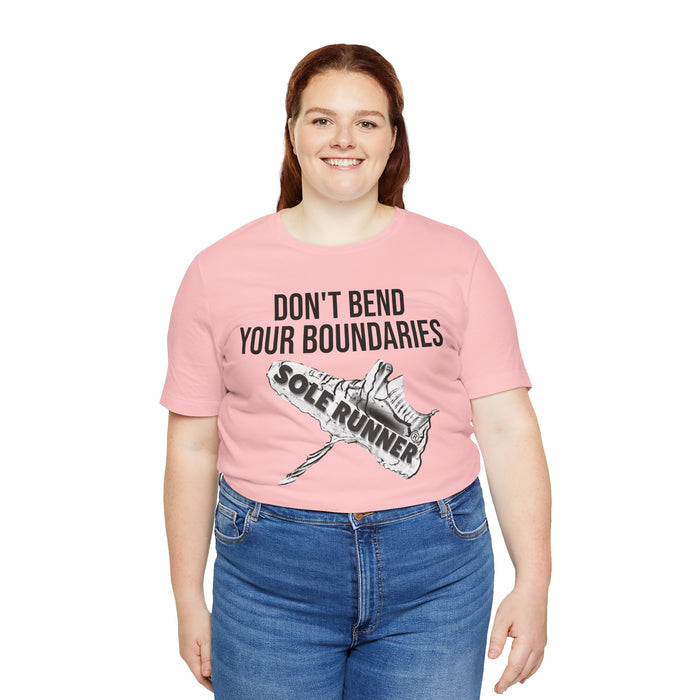 Don't Bend Your Boundaries: Unisex Jersey Short Sleeve Tee