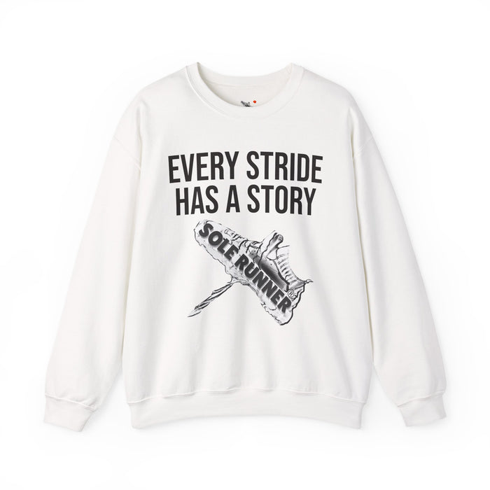Every Stride Has A Story: Unisex Heavy Blend™ Crewneck Sweatshirt