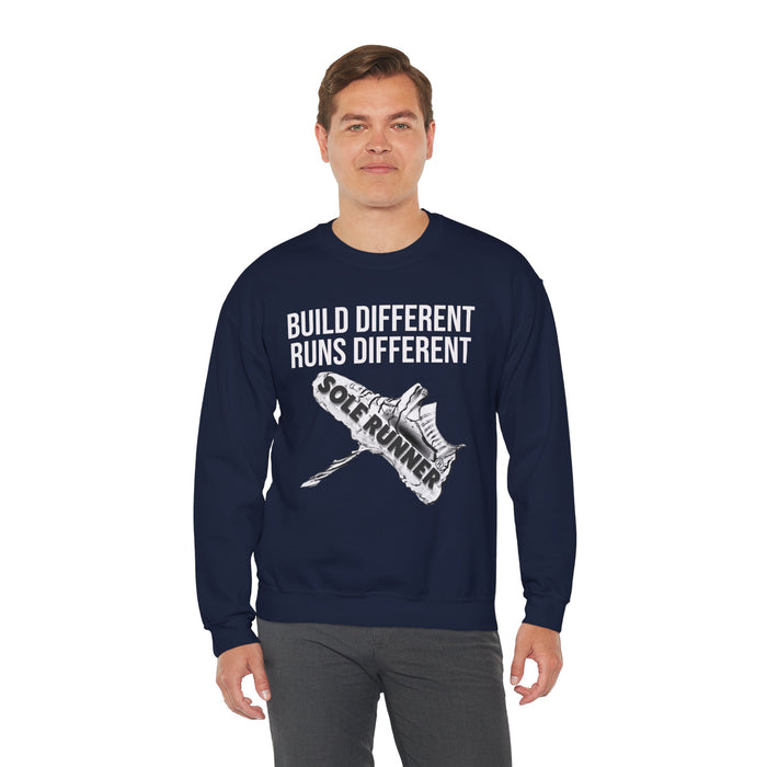 Built Different. Runs Different: Unisex Heavy Blend™ Crewneck Sweatshirt