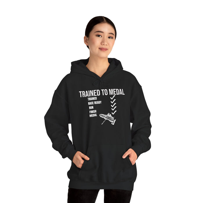 Trained To Medal: Unisex Heavy Blend™ Hooded Sweatshirt