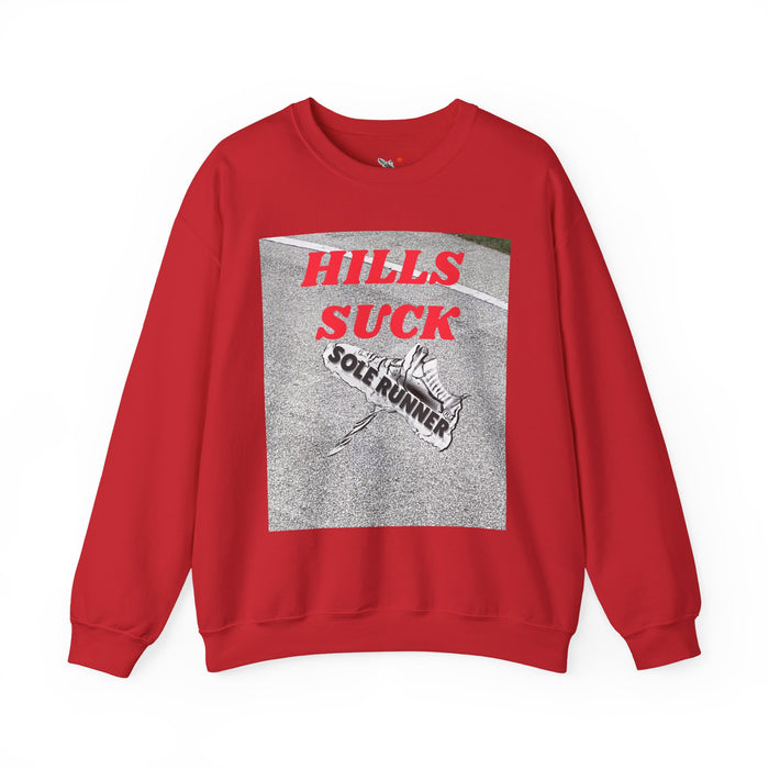 Hills Suck: Unisex Heavy Blend™ Crewneck Sweatshirt