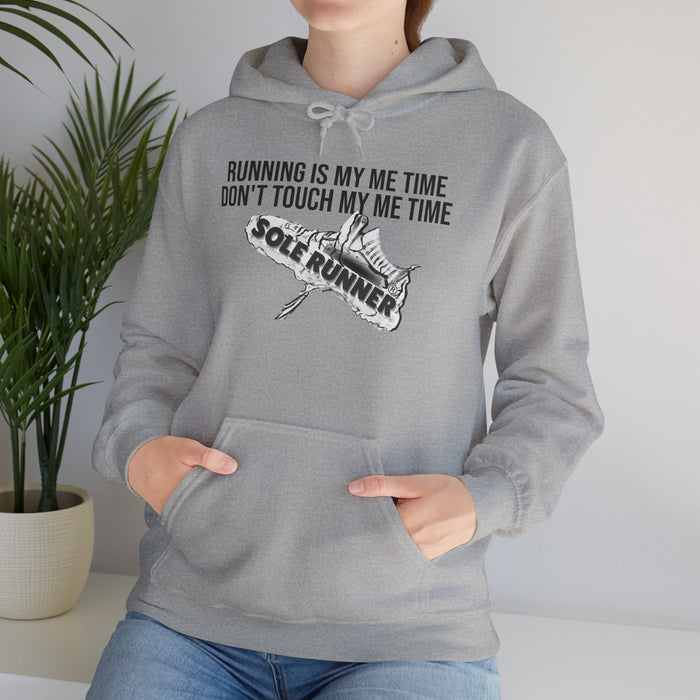 Running Is My Me Time. Don't Touch My Me Time: Unisex Heavy Blend™ Hooded Sweatshirt