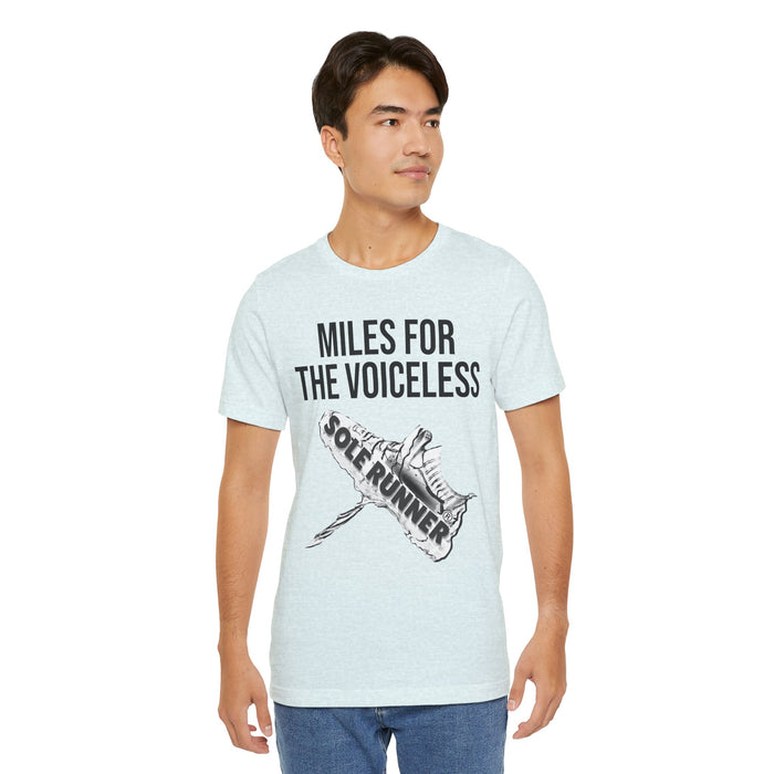 Miles For The Voiceless: Unisex Jersey Short Sleeve Tee