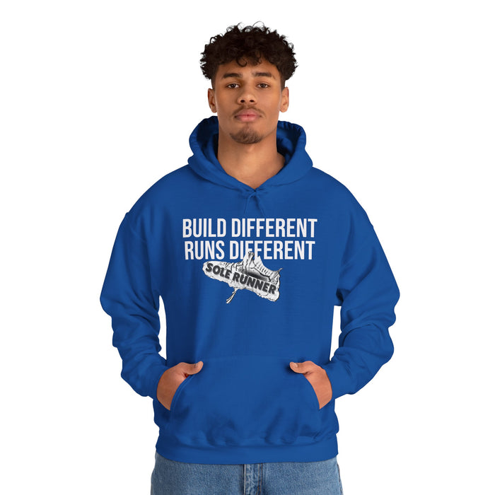 Built Different. Runs Different: Unisex Heavy Blend™ Hooded Sweatshirt