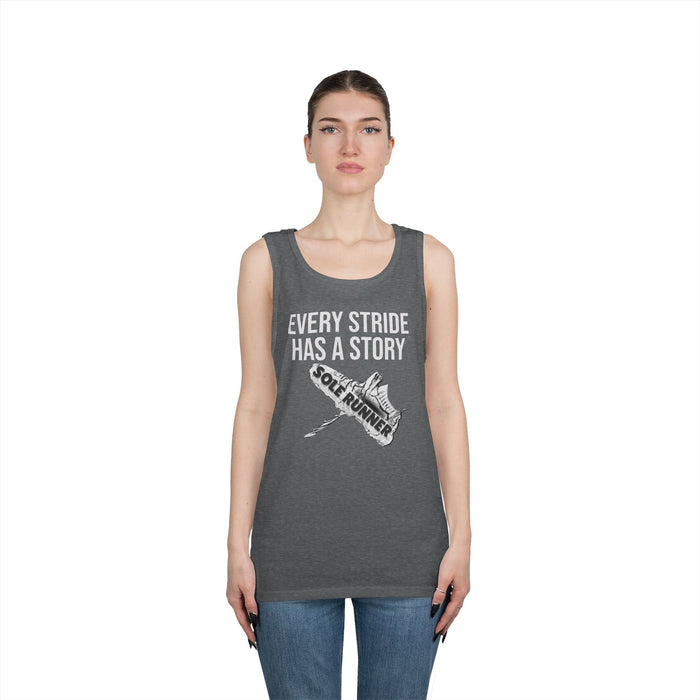 Every Stride Has A Story: Unisex Heavy Cotton Tank Top