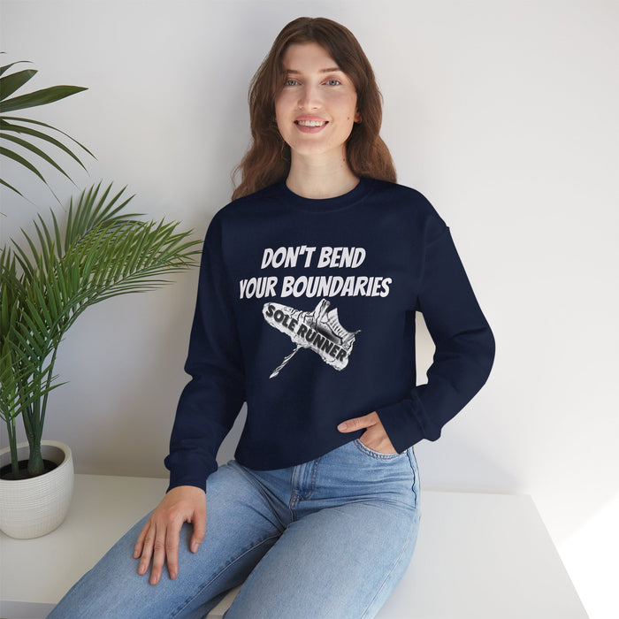 Don't Bend Your Boundaries: Unisex Heavy Blend™ Crewneck Sweatshirt