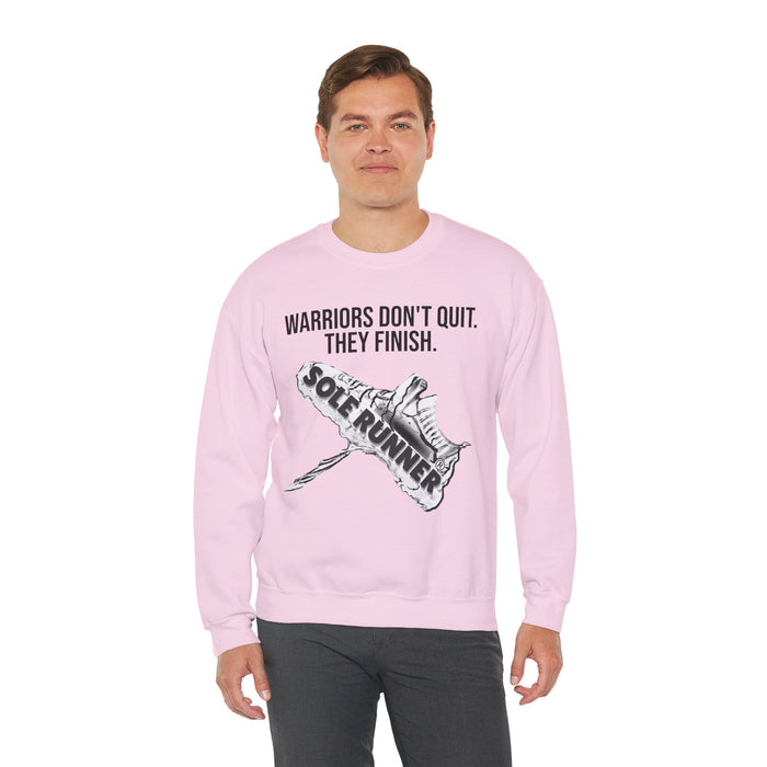 Warriors Don't Quit. They Finish.: Unisex Heavy Blend™ Crewneck Sweatshirt