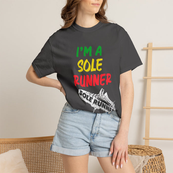 I'm A Sole Runner®-Rasta Colors: Unisex Garment-Dyed T-shirt