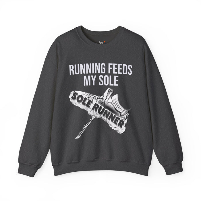 Running Feeds My Sole: Unisex Heavy Blend™ Crewneck Sweatshirt