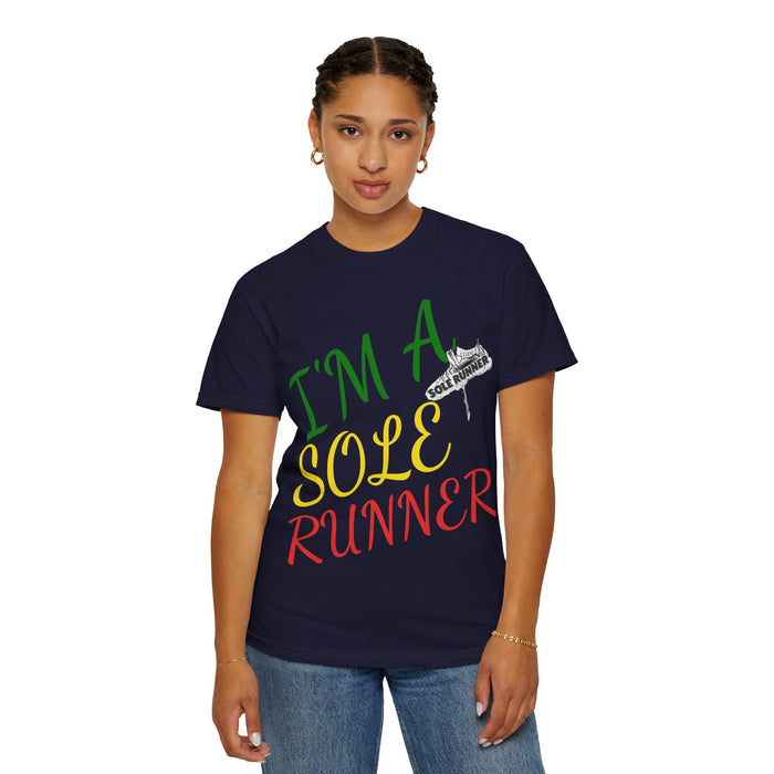 I'm Sole Runner®-Rasta Colors: Unisex Garment-Dyed T-shirt