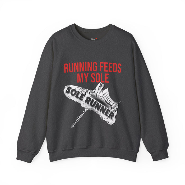 Running Feeds My Sole: Unisex Heavy Blend™ Crewneck Sweatshirt
