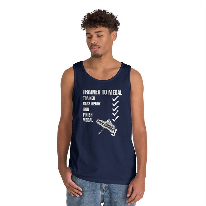 Trained To Medal: Unisex Heavy Cotton Tank Top