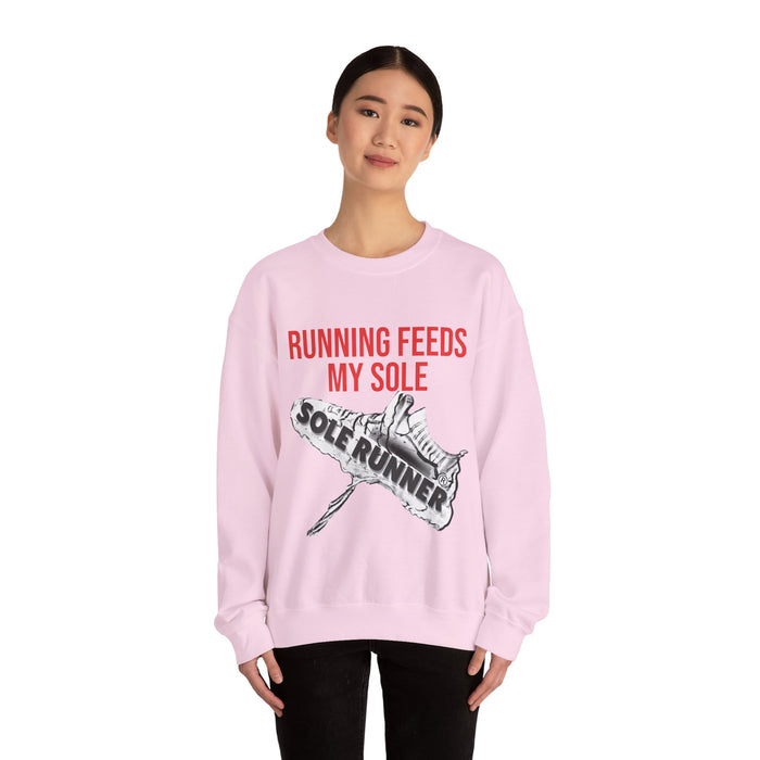 Running Feeds My Sole: Unisex Heavy Blend™ Crewneck Sweatshirt