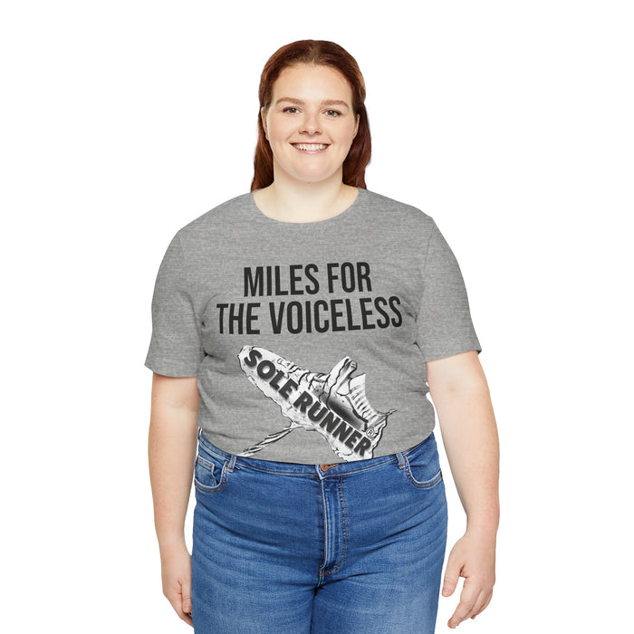 Miles For The Voiceless: Unisex Jersey Short Sleeve Tee