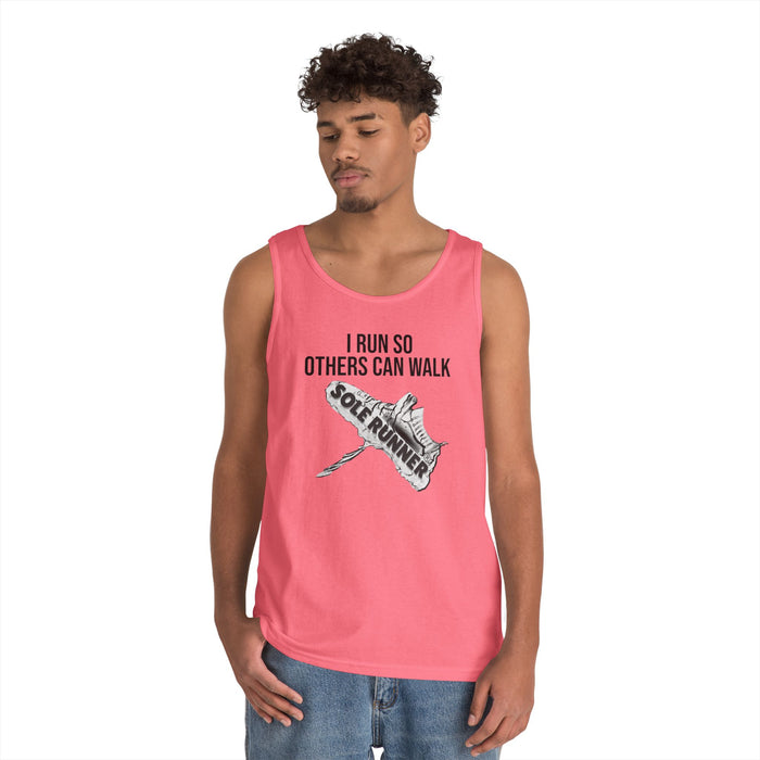I Run So Others Can Walk: Unisex Heavy Cotton Tank Top