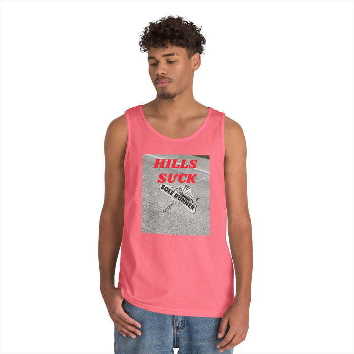 Hills Suck: Unisex Heavy Cotton Tank Top
