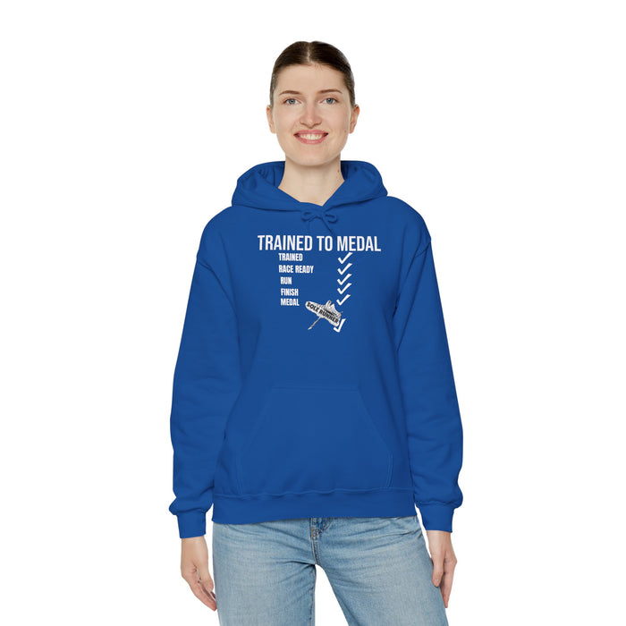 Trained To Medal: Unisex Heavy Blend™ Hooded Sweatshirt