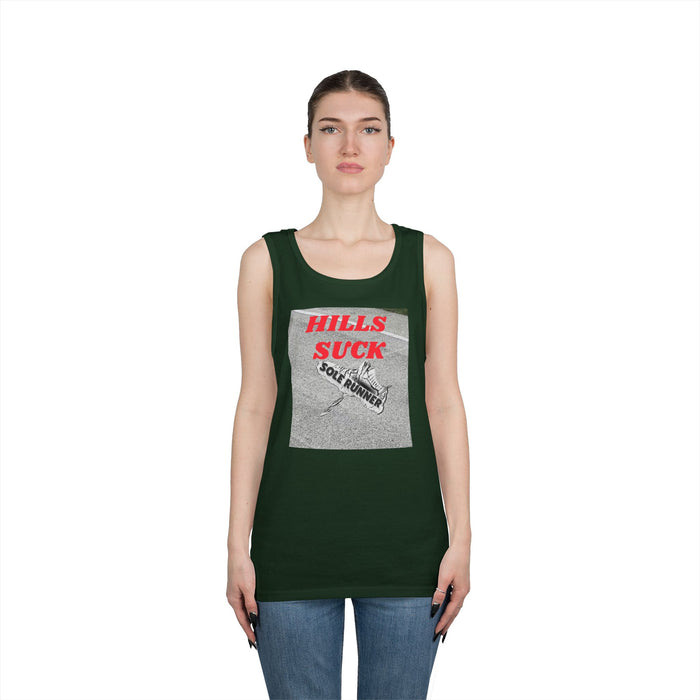 Hills Suck: Unisex Heavy Cotton Tank Top