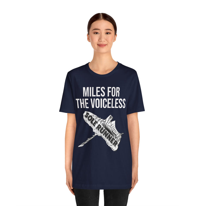 Miles For The Voiceless: Unisex Jersey Short Sleeve Tee