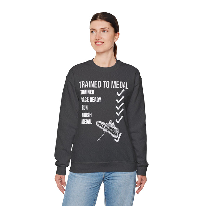 Trained To Medal: Unisex Heavy Blend™ Crewneck Sweatshirt