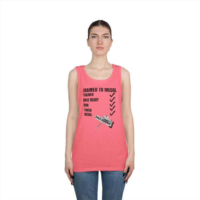 Trained To Medal: Unisex Heavy Cotton Tank Top