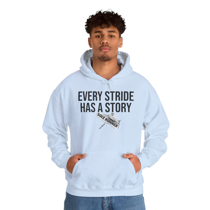 Every Stride Has A Story: Unisex Heavy Blend™ Hooded Sweatshirt