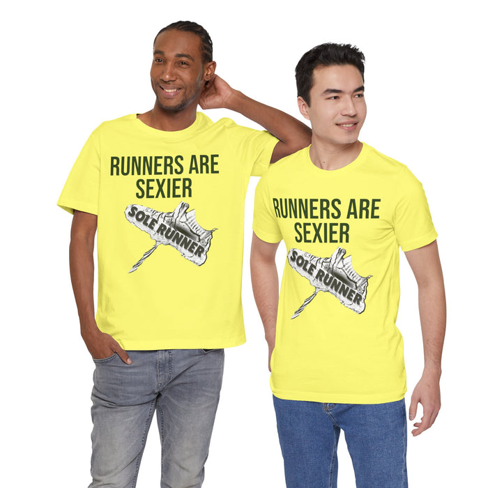 Runners Are Sexier-Sole Runner®:Unisex Jersey Short Sleeve Tee