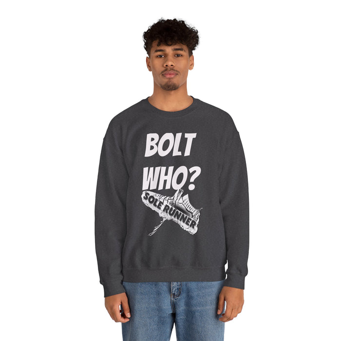 Bolt Who?: Unisex Heavy Blend™ Crewneck Sweatshirt