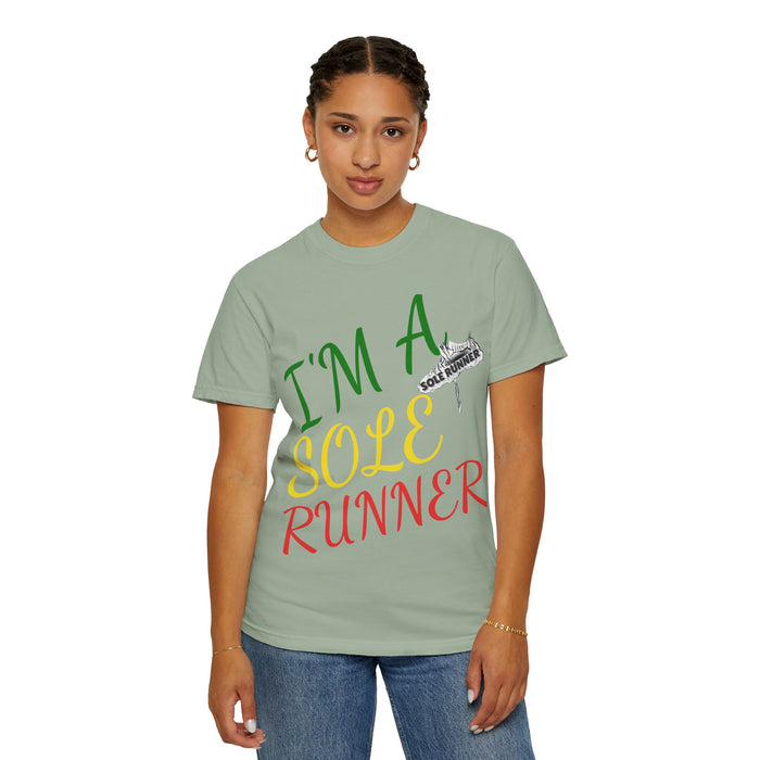 I'm Sole Runner®-Rasta Colors: Unisex Garment-Dyed T-shirt